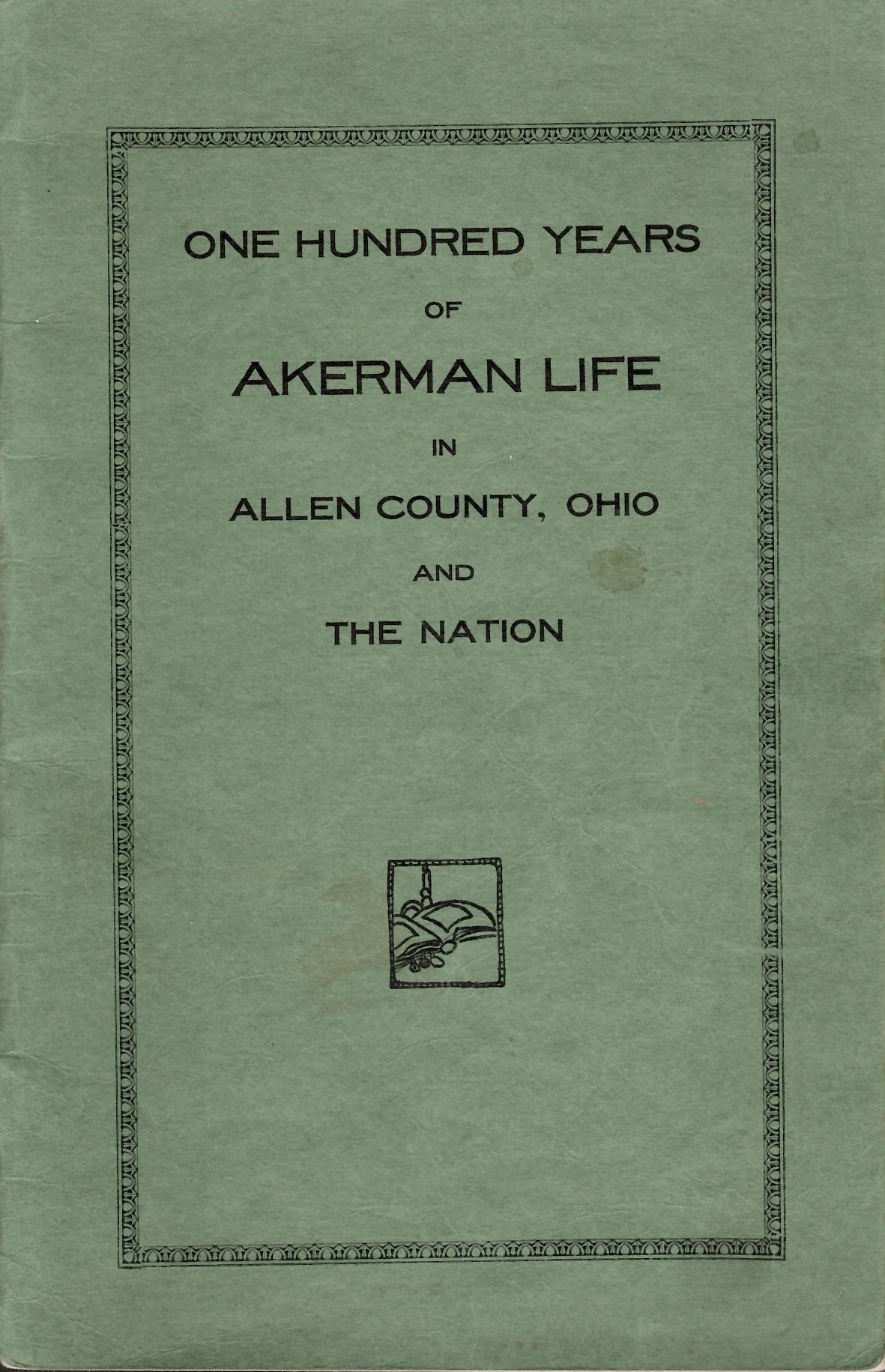 1935 Akerman Life Book